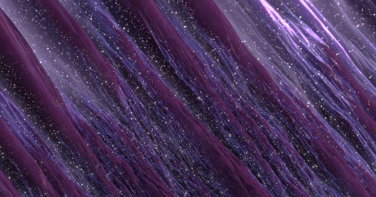 a purple background with stars and lines